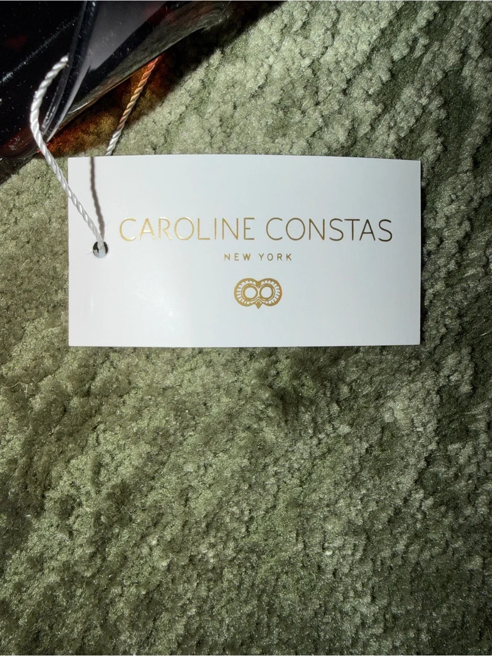 Caroline Constas Tortoiseshell Brown Jelly Flip Flop Sandals NWT